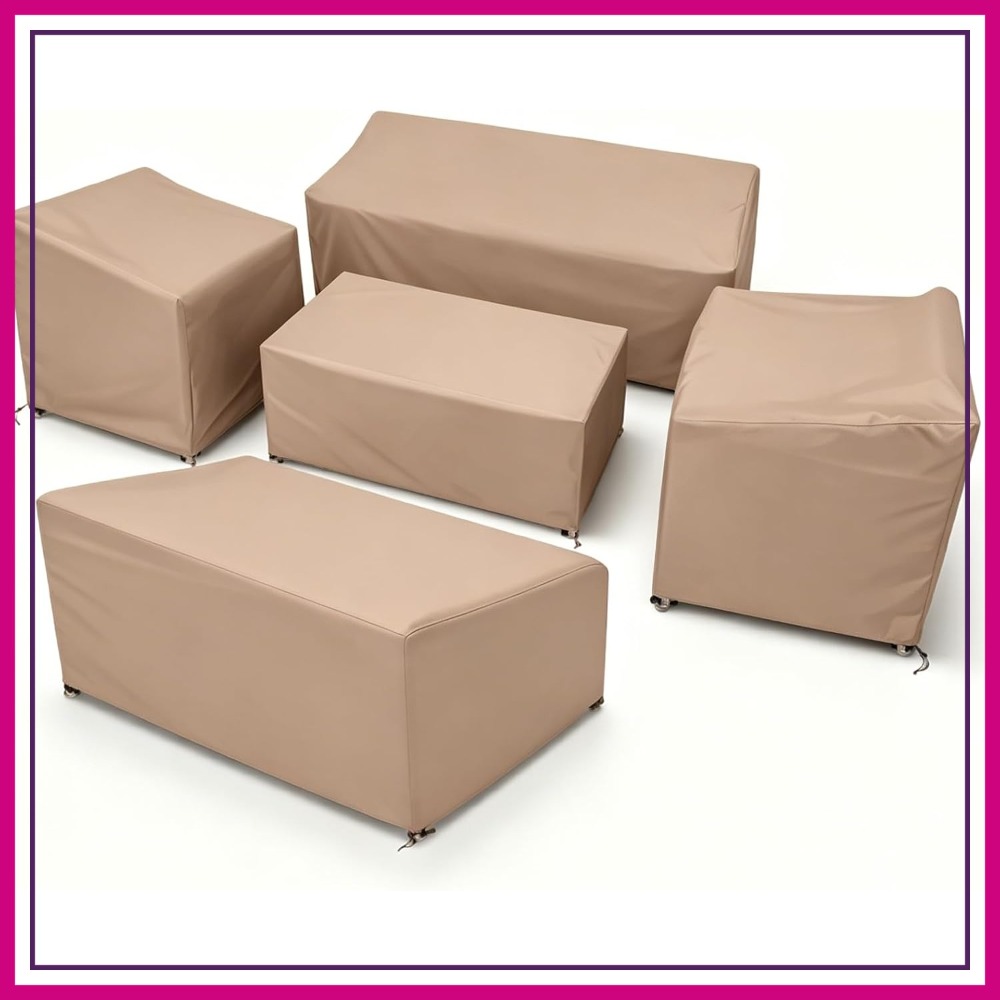 Outdoor Furniture Heavy Duty - 5 Piece Patio Furniture Cover Set,