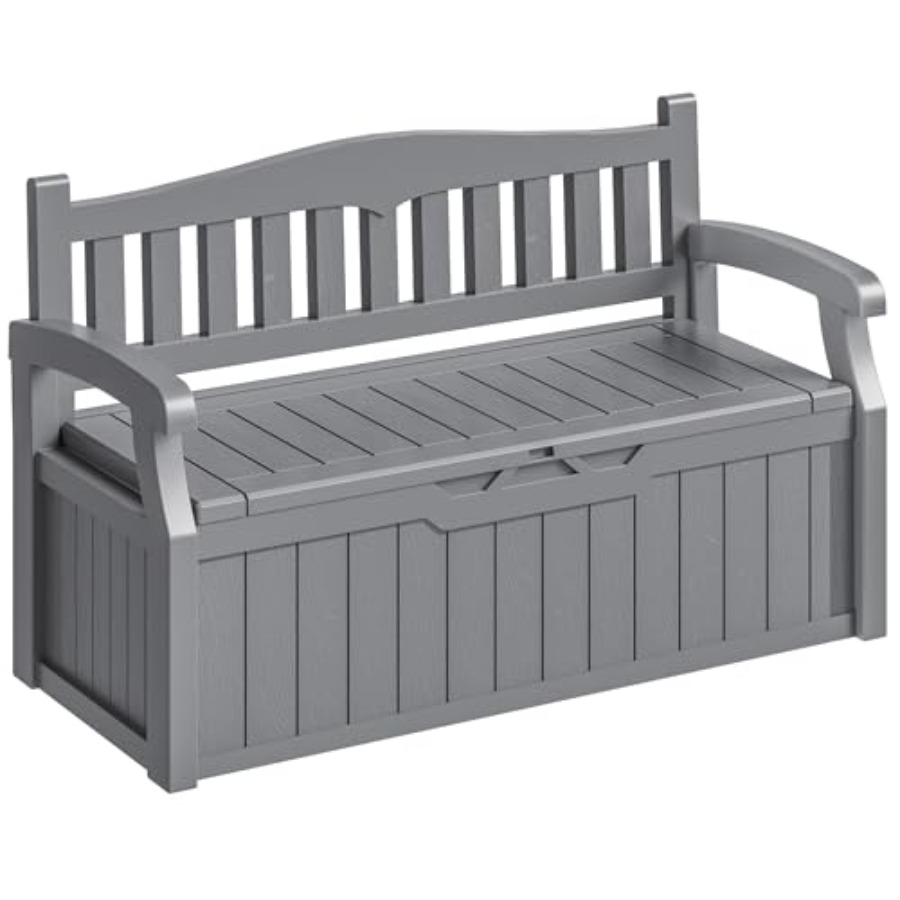 Outdoor Furniture With Storage - 75 Gallon Outdoor Storage Bench with
