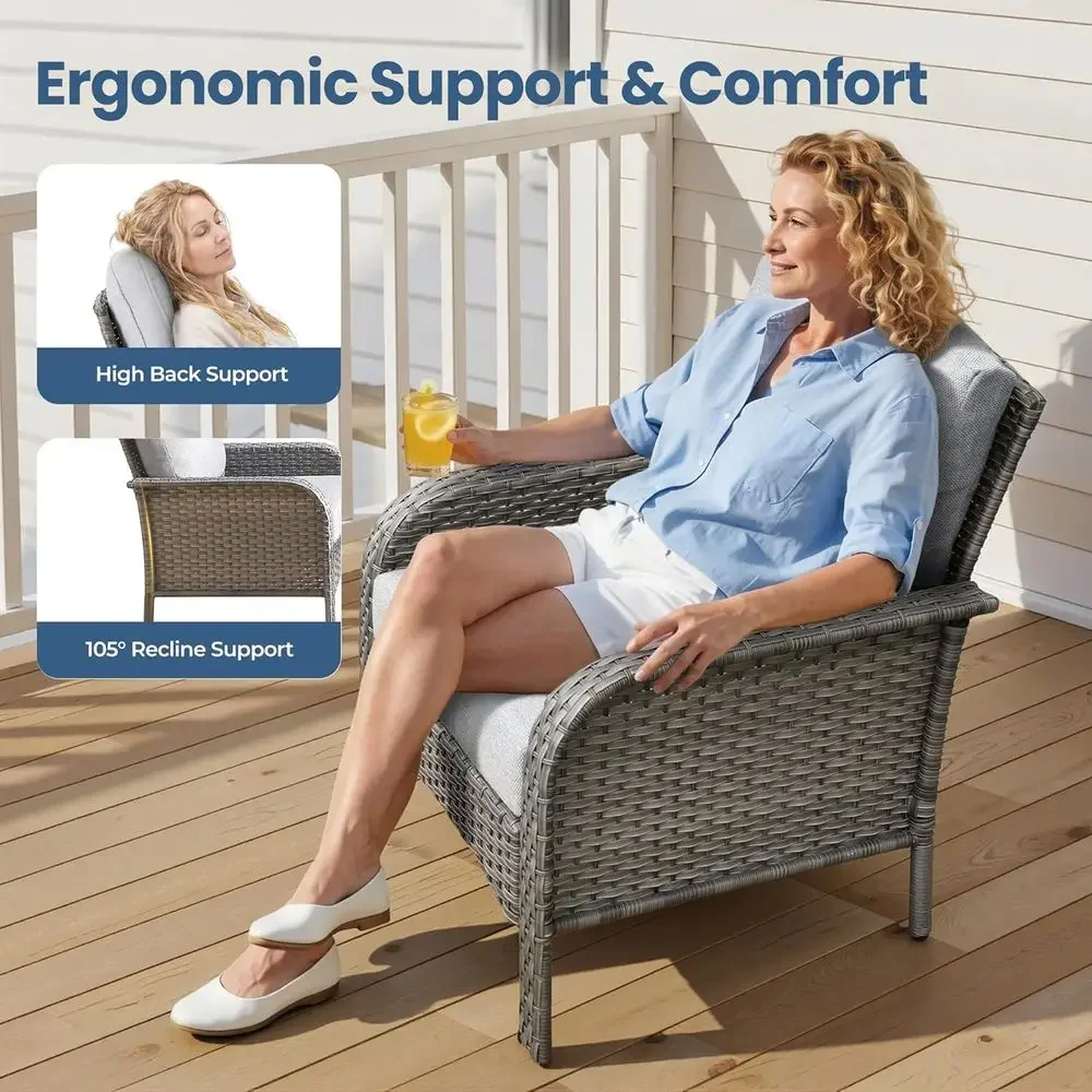 All-Weather Rattan Outdoor Fur - Outdoor Furniture Loveseat reseña y precio