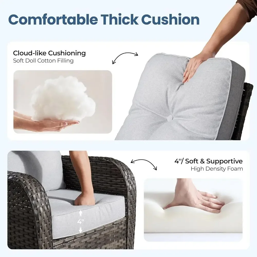 All-Weather Rattan Outdoor Fur - Outdoor Furniture Loveseat reseña y precio