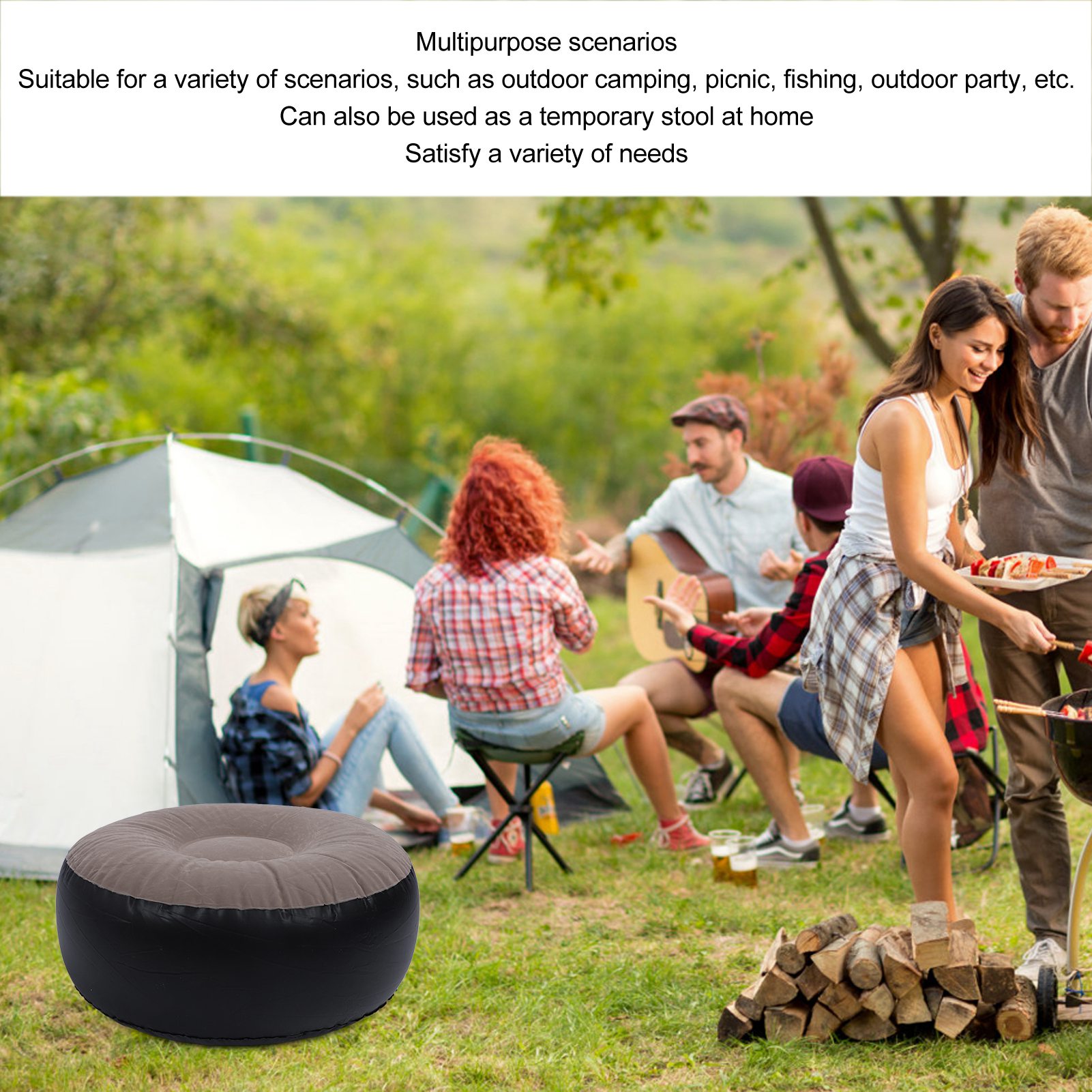Inflatable Flocking Stool Mult - Outdoor Furniture Arhaus reseña y precio