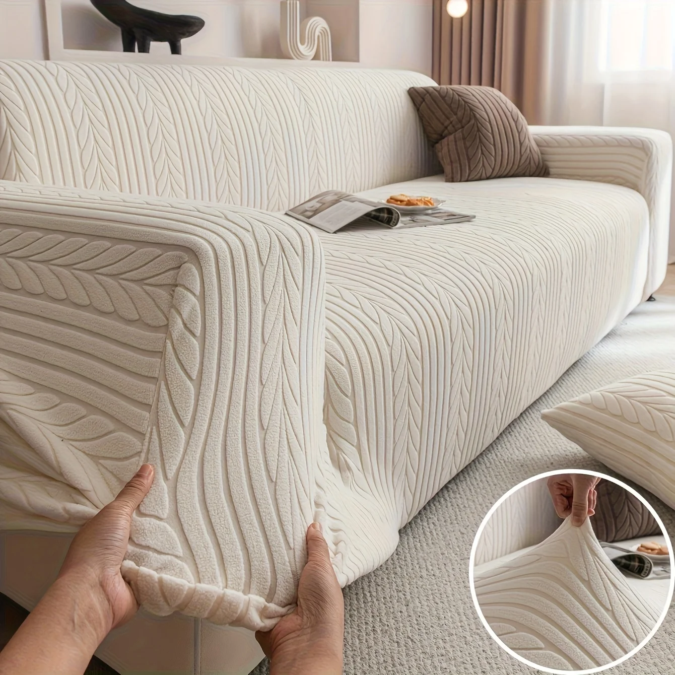 us1 Striped Sofa Cover, Washab - Outdoor Furniture Loveseat reseña y precio