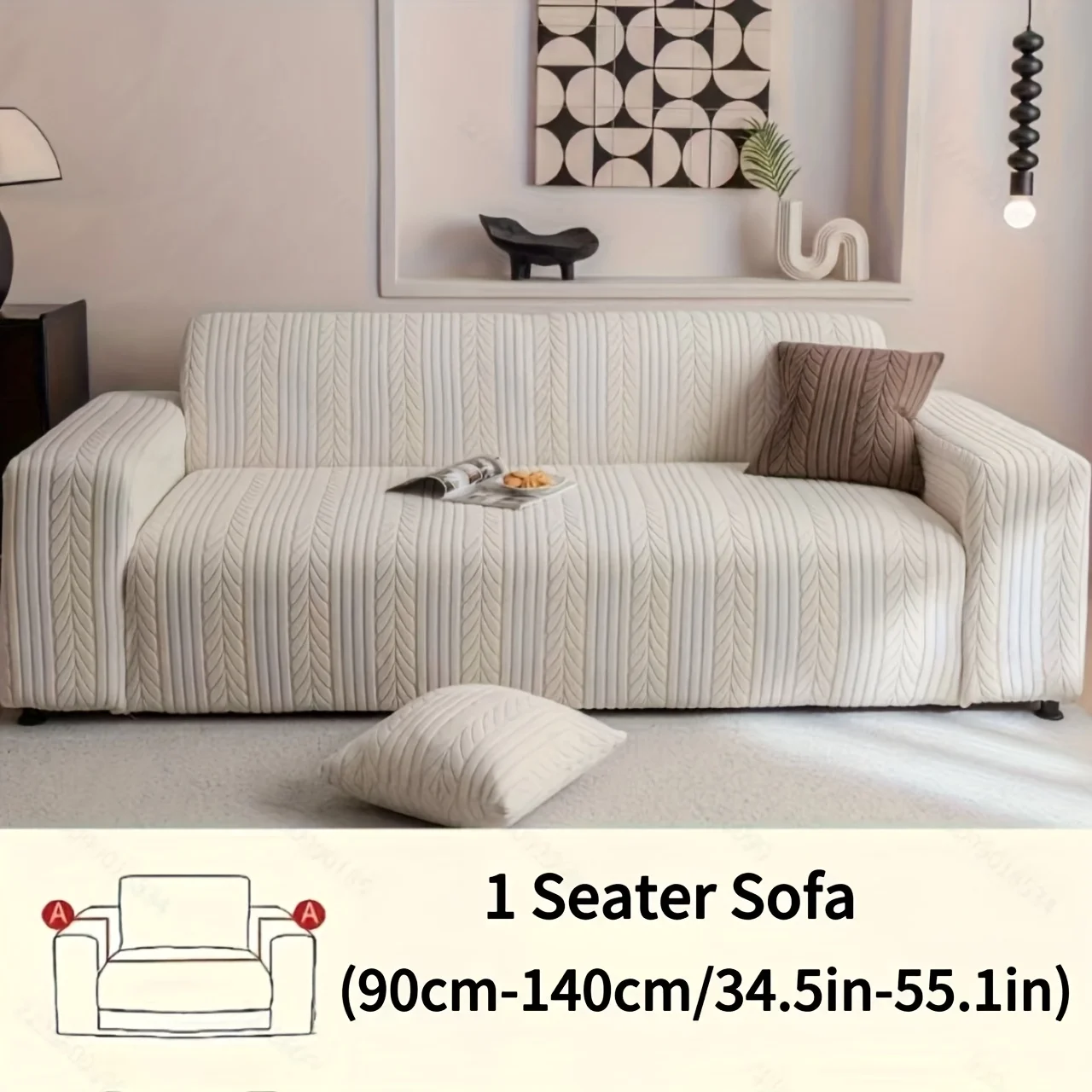 us1 Striped Sofa Cover, Washab - Outdoor Furniture Loveseat reseña y precio