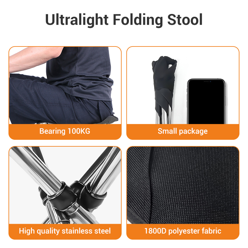 WESTTUNE Portable Folding Stoo - Outdoor Furniture Cheap reseña y precio