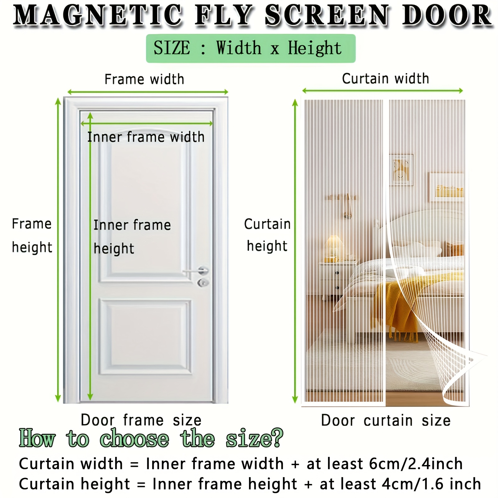 Auto-Close Magnetic Mosquito D - Outdoor Furniture Hay reseña y precio