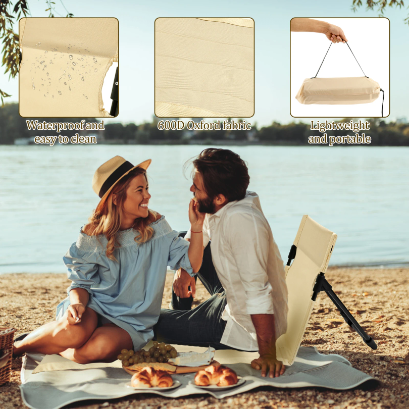 Outdoor Foldable Camping Chair - Outdoor Furniture No Cushions reseña y precio