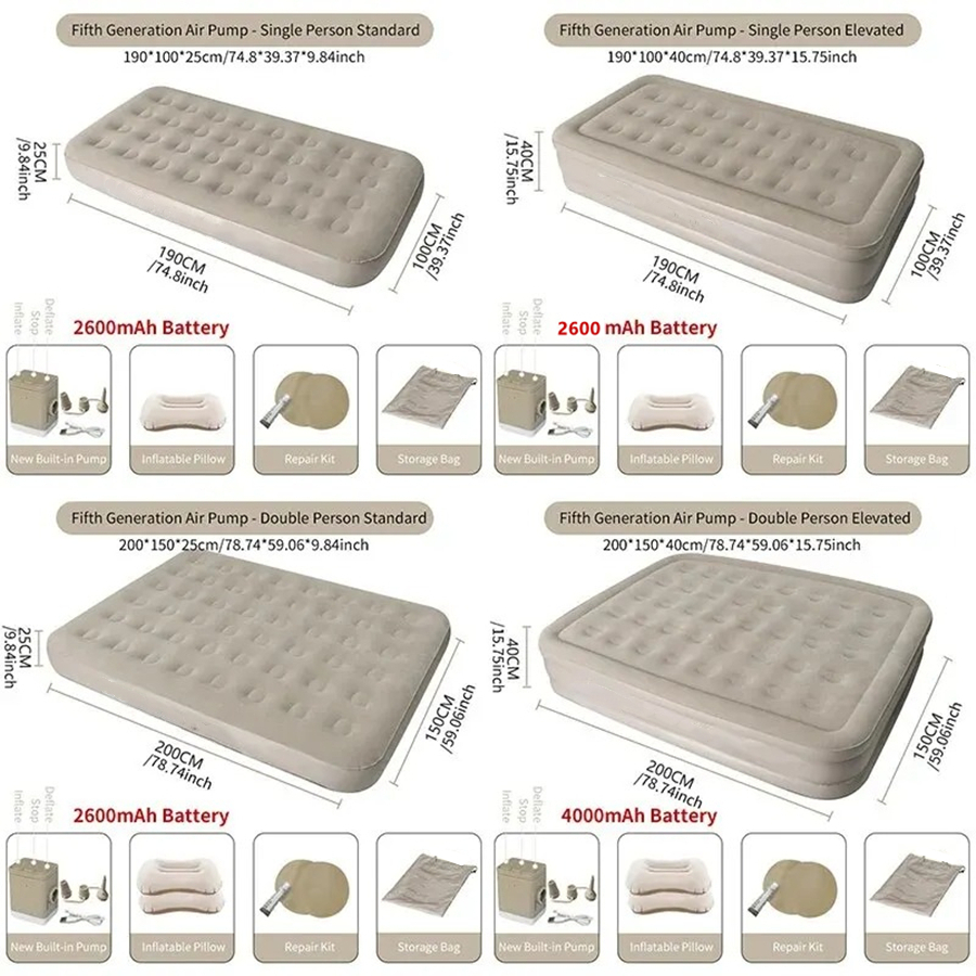 Interior Air Mattress Glamping - Outdoor Furniture Luxury reseña y precio