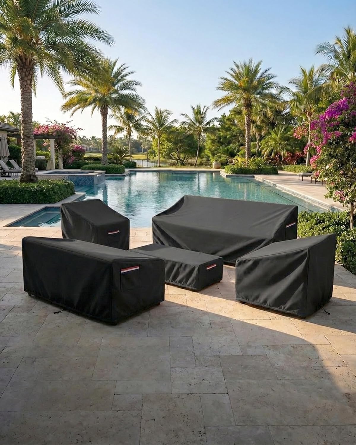 4-Piece Patio Furniture Cover  - Outdoor Furniture Heavy Duty reseña y precio