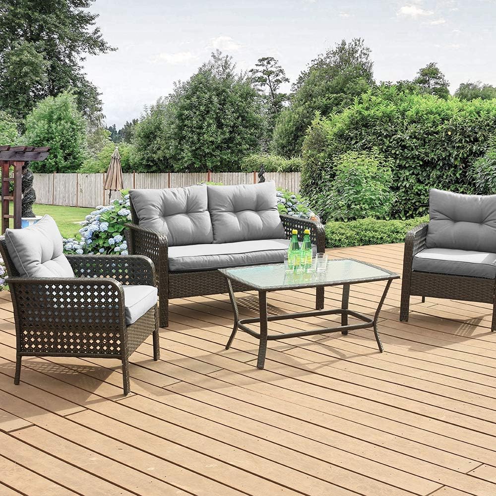 Patio Furniture Set Outdoor Fu - Outdoor Furniture Loveseat reseña y precio