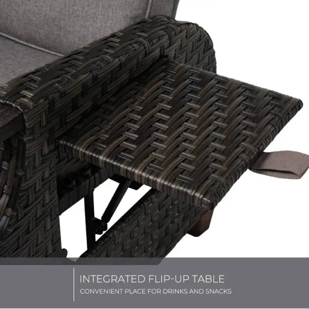 Outdoor Recliner with Independ - Outdoor Furniture No Cushions reseña y precio