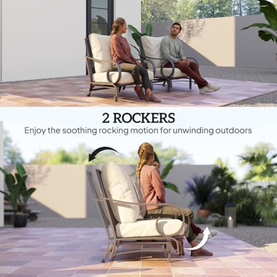 5 Piece Patio Furniture Set wi - Outdoor Furniture Diy reseña y precio