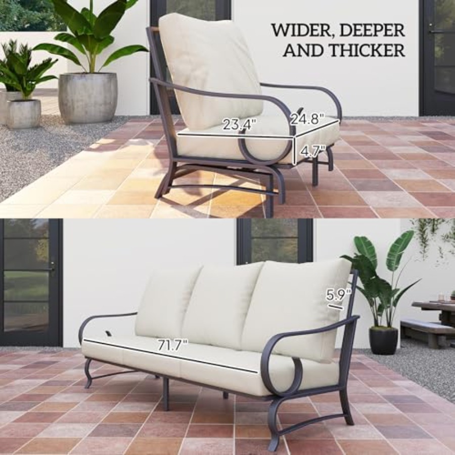 5 Piece Patio Furniture Set wi - Outdoor Furniture Diy reseña y precio