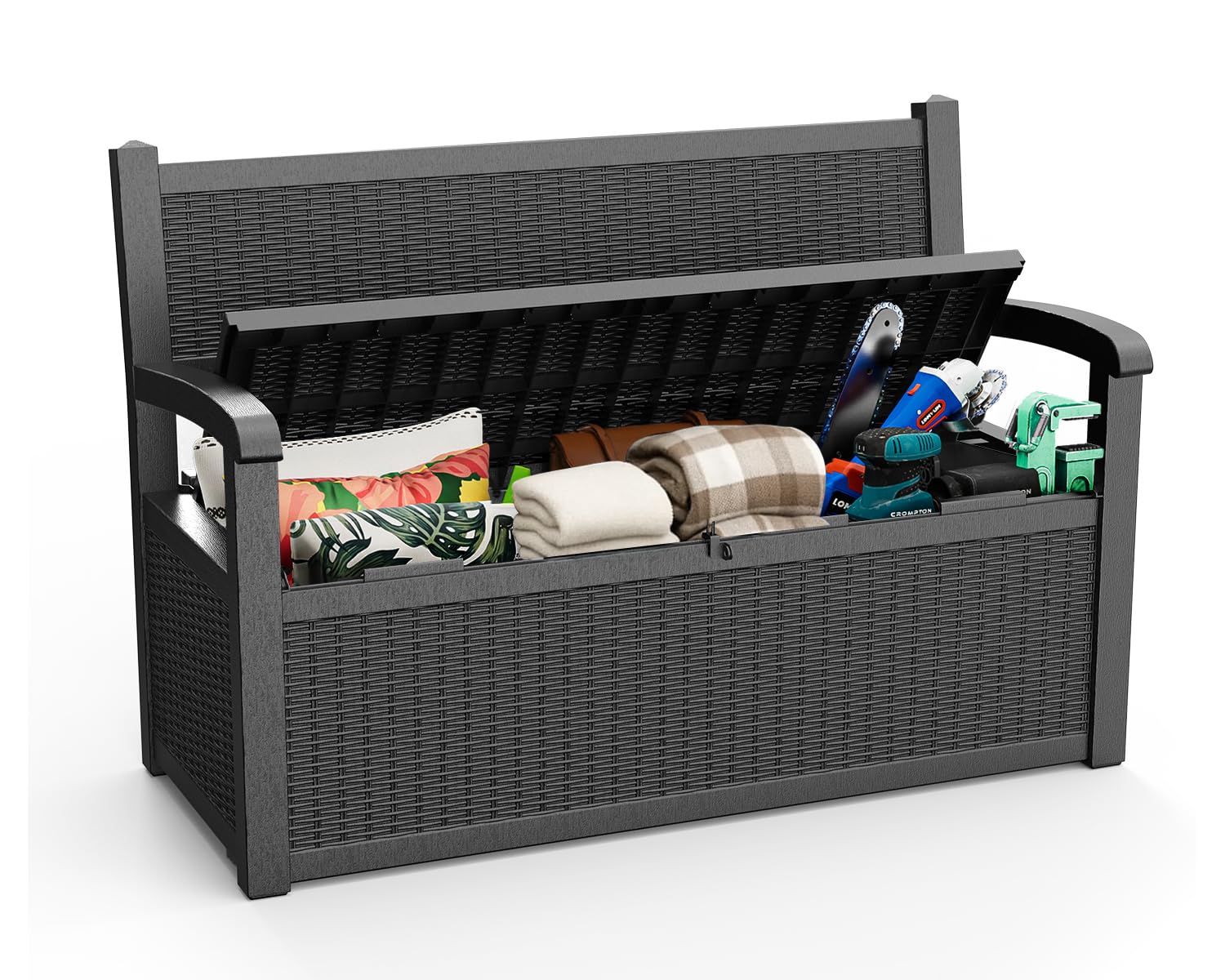 80 Gallon Outdoor Storage Benc - Outdoor Furniture With Storage reseña y precio