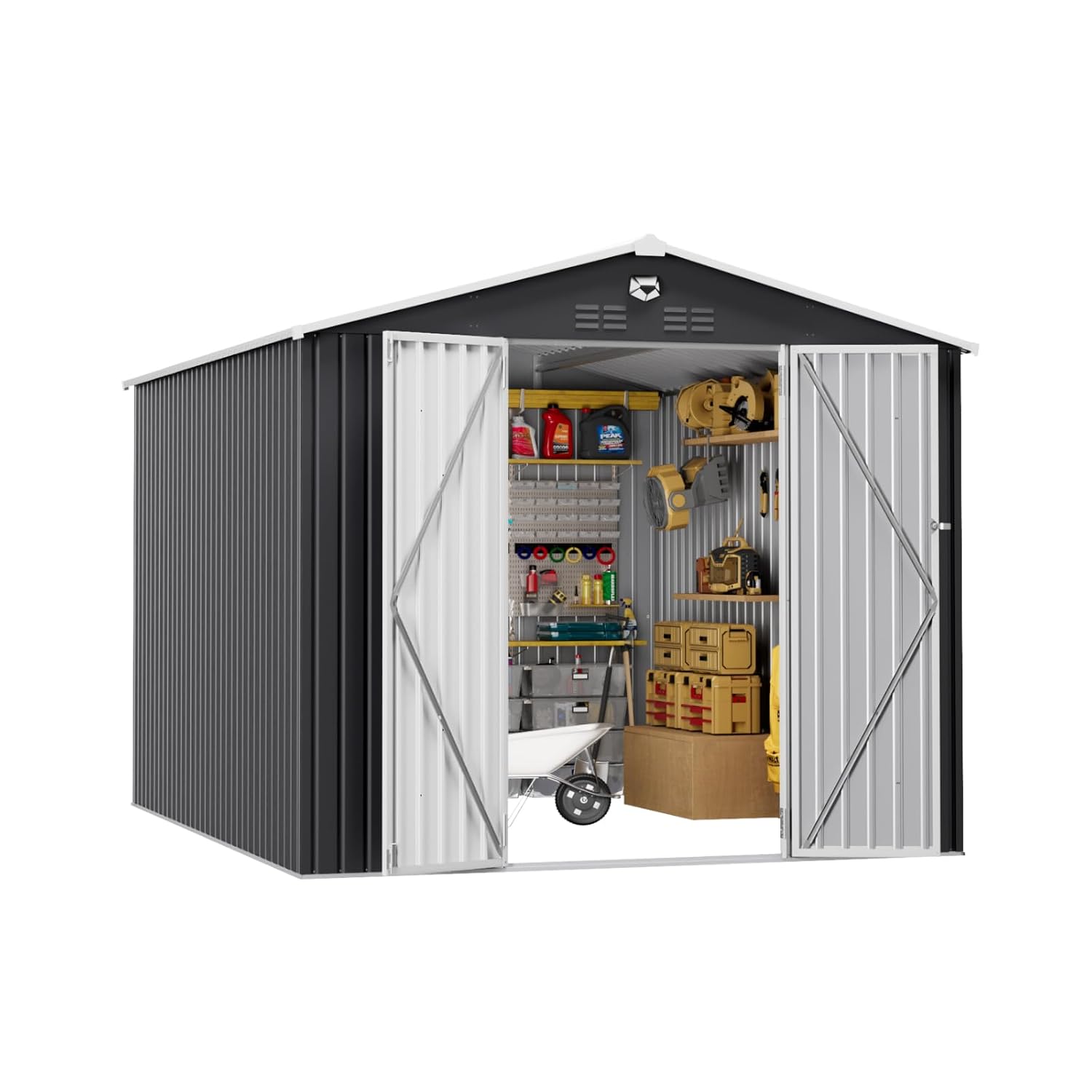 10x12 FT Metal Outdoor Storage - Outdoor Furniture With Storage reseña y precio