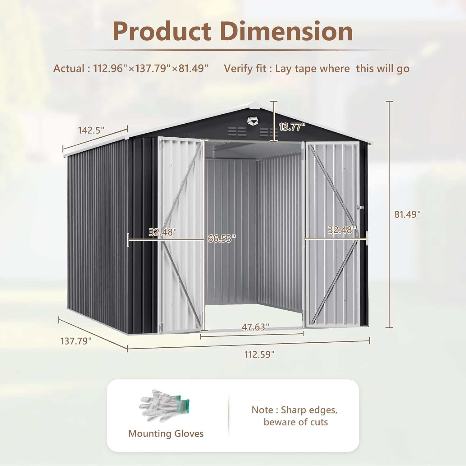 10x12 FT Metal Outdoor Storage - Outdoor Furniture With Storage reseña y precio