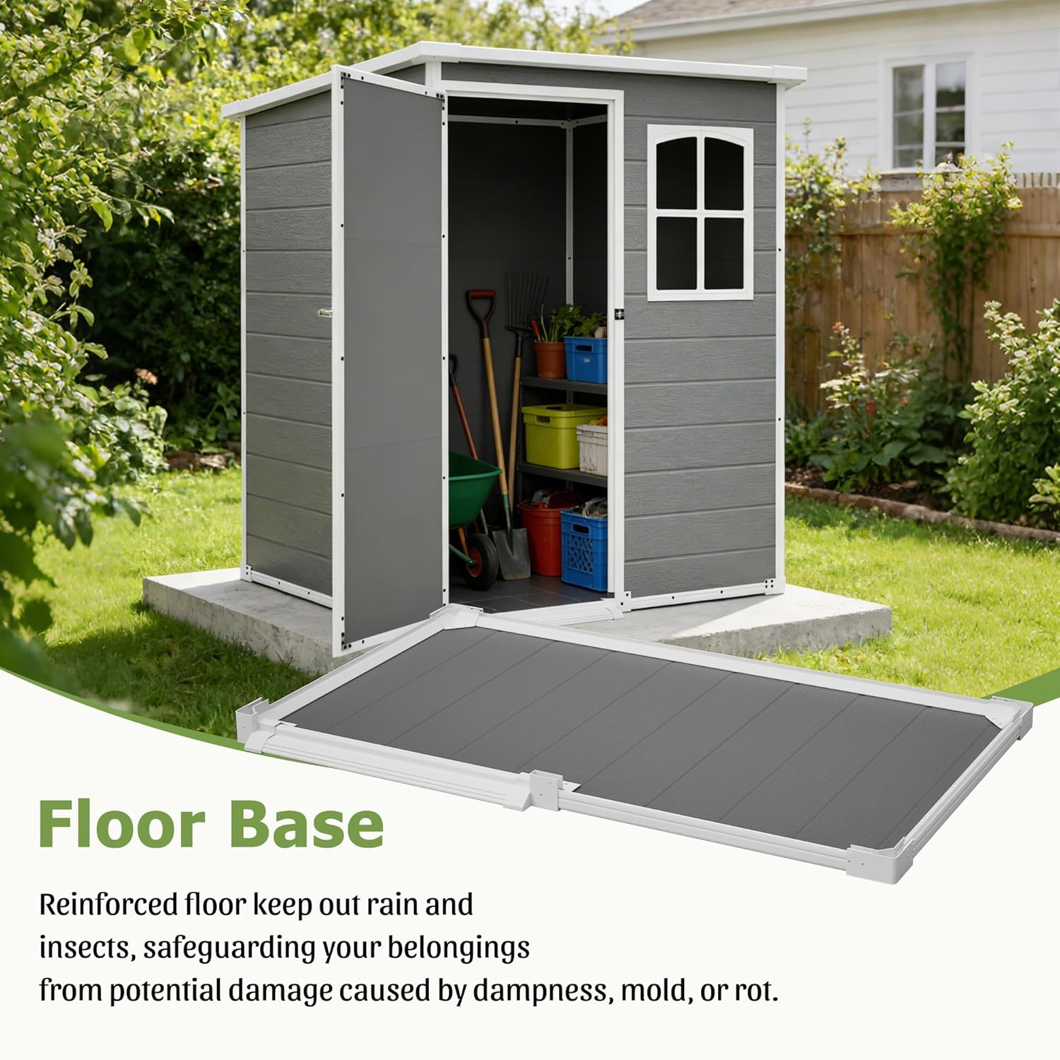 Resin Outdoor Storage Shed Kit - Outdoor Furniture With Storage reseña y precio