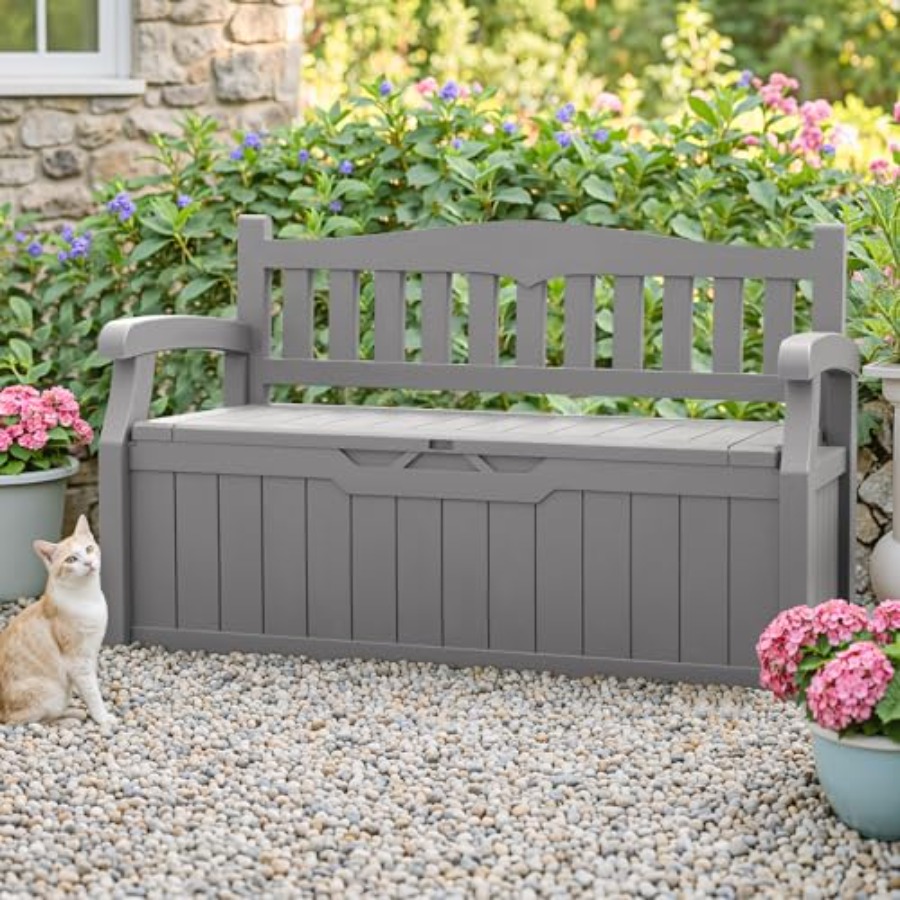 75 Gallon Outdoor Storage Benc - Outdoor Furniture With Storage reseña y precio