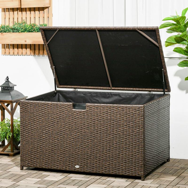 113 Gallon Outdoor Storage Box - Outdoor Furniture Rattan reseña y precio