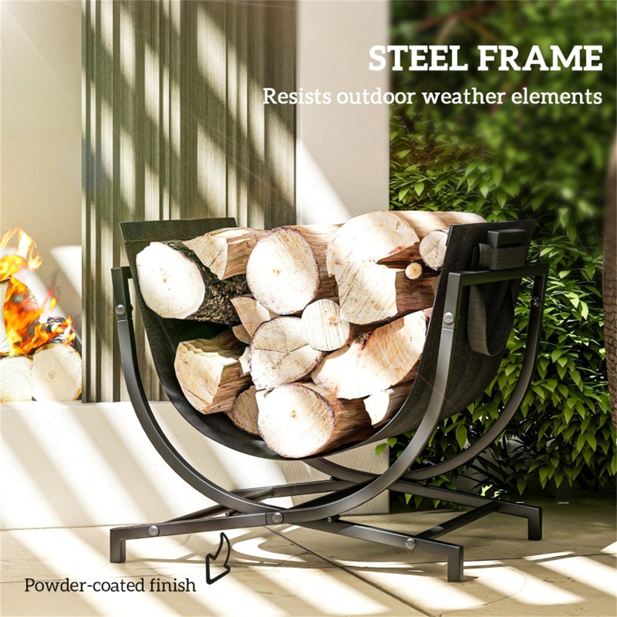 Outdoor Furniture Firewood Rac - Outdoor Furniture Heavy Duty reseña y precio