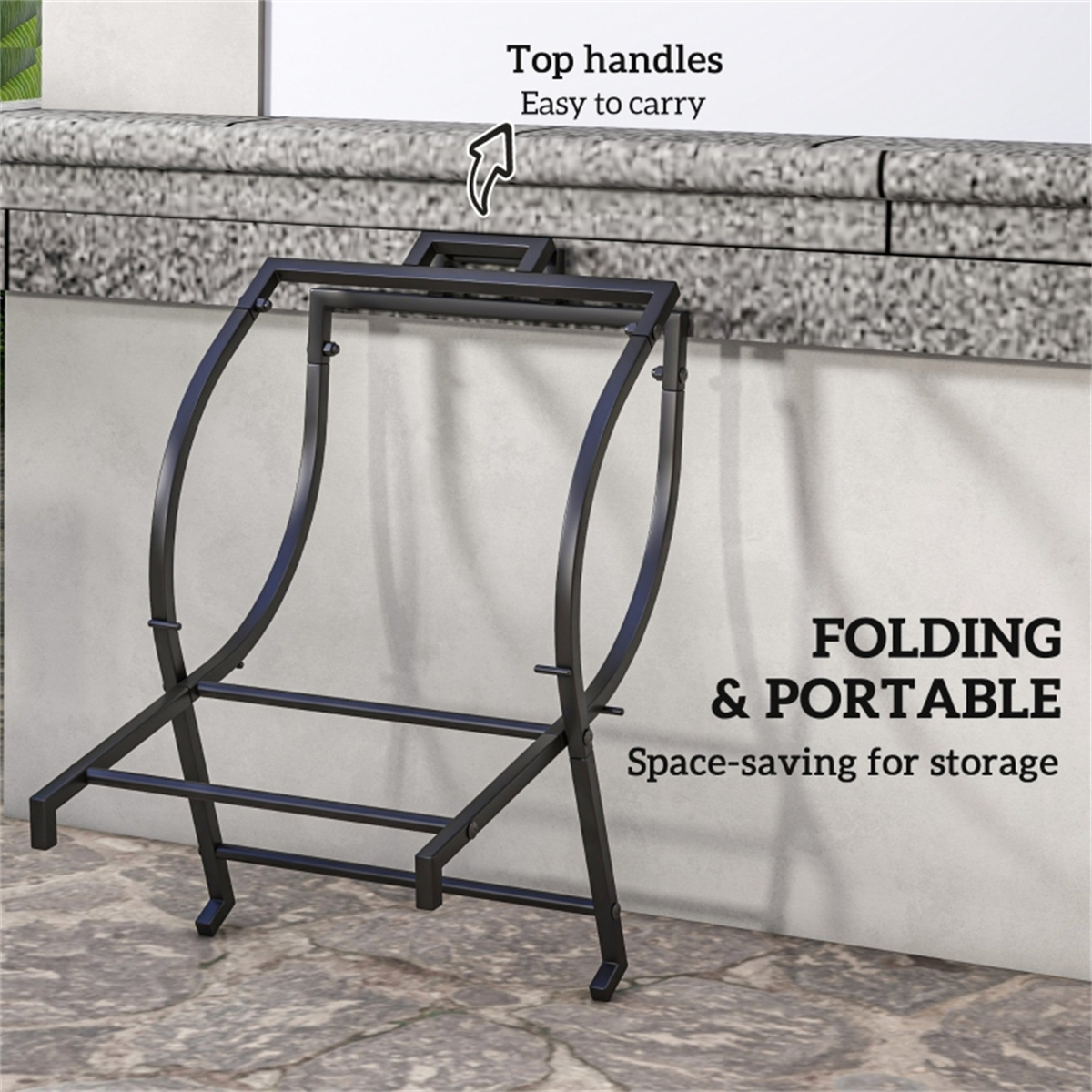 Outdoor Furniture Firewood Rac - Outdoor Furniture Heavy Duty reseña y precio