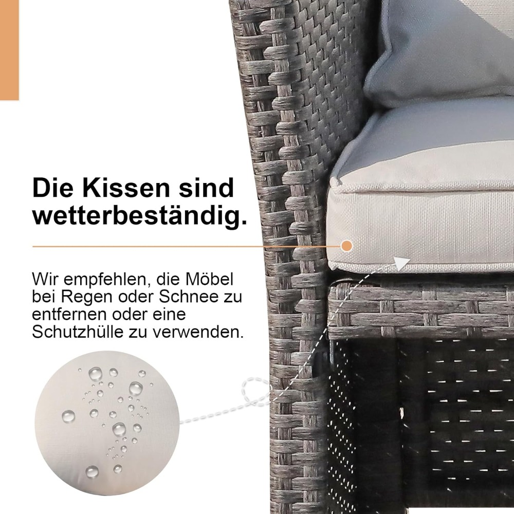 2-Piece Outdoor Patio Furnitur - Outdoor Furniture Loveseat reseña y precio
