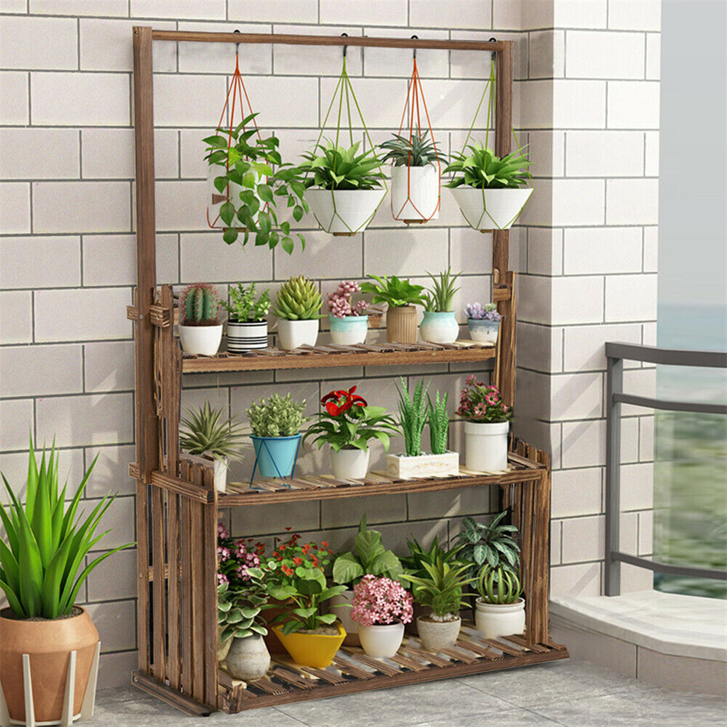 Heavy Duty Hanging Plant Stand - Outdoor Furniture Luxury reseña y precio