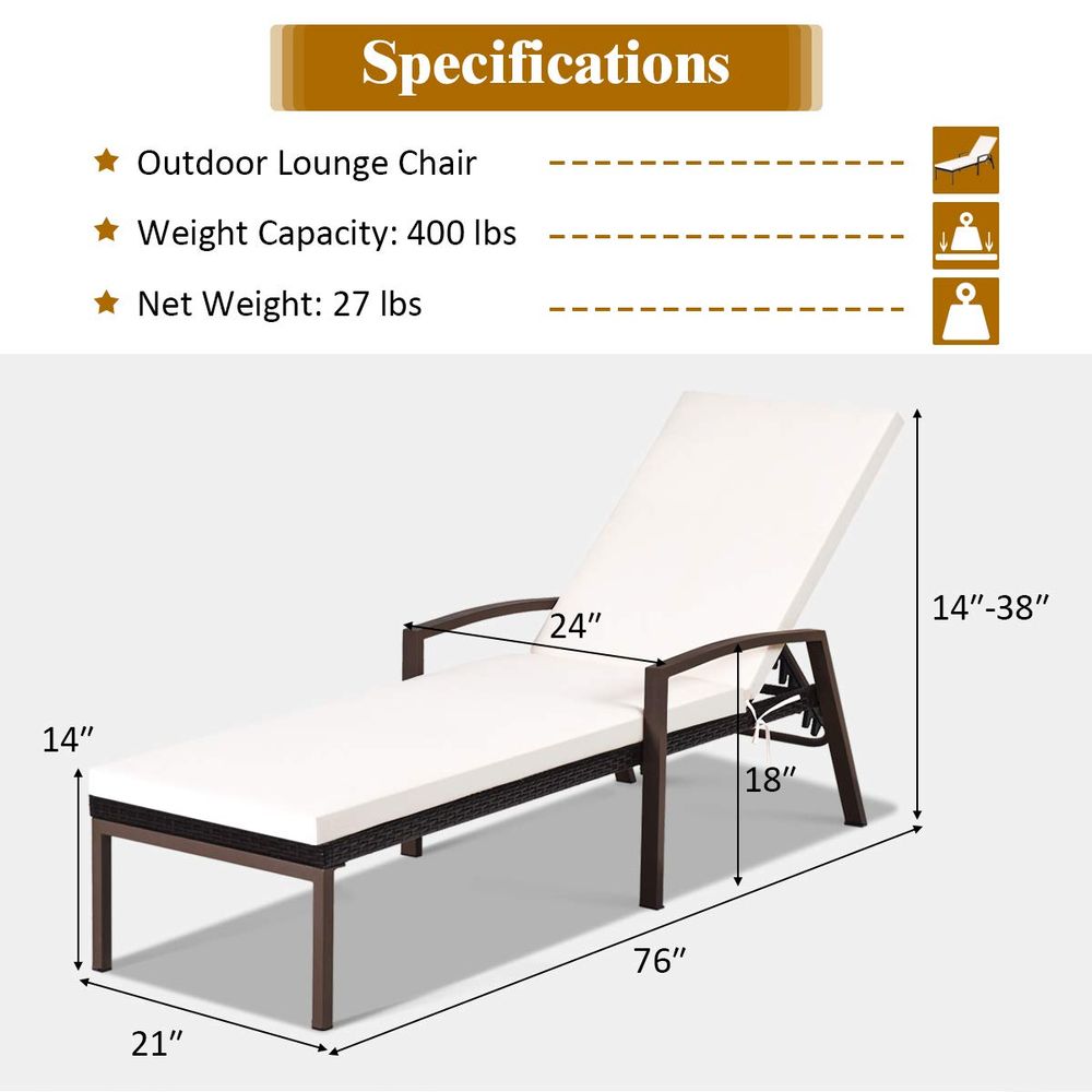 Set of 2 Patio Furniture Outdo - Outdoor Furniture No Cushions reseña y precio