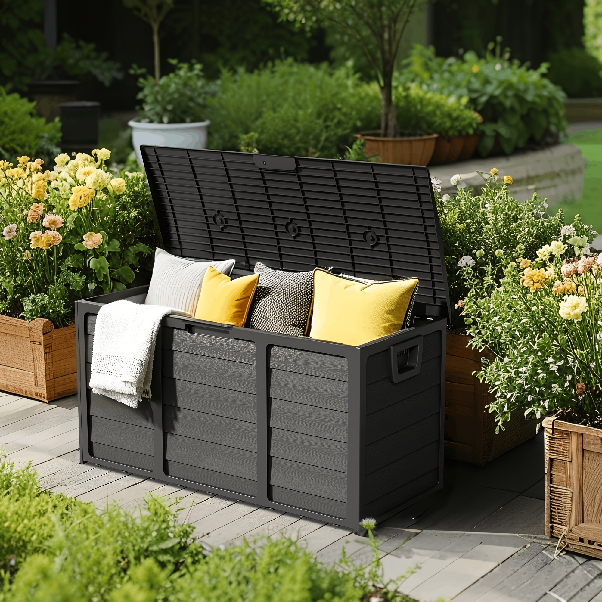 Weatherproof Resin Storage, 75 - Outdoor Furniture With Storage reseña y precio