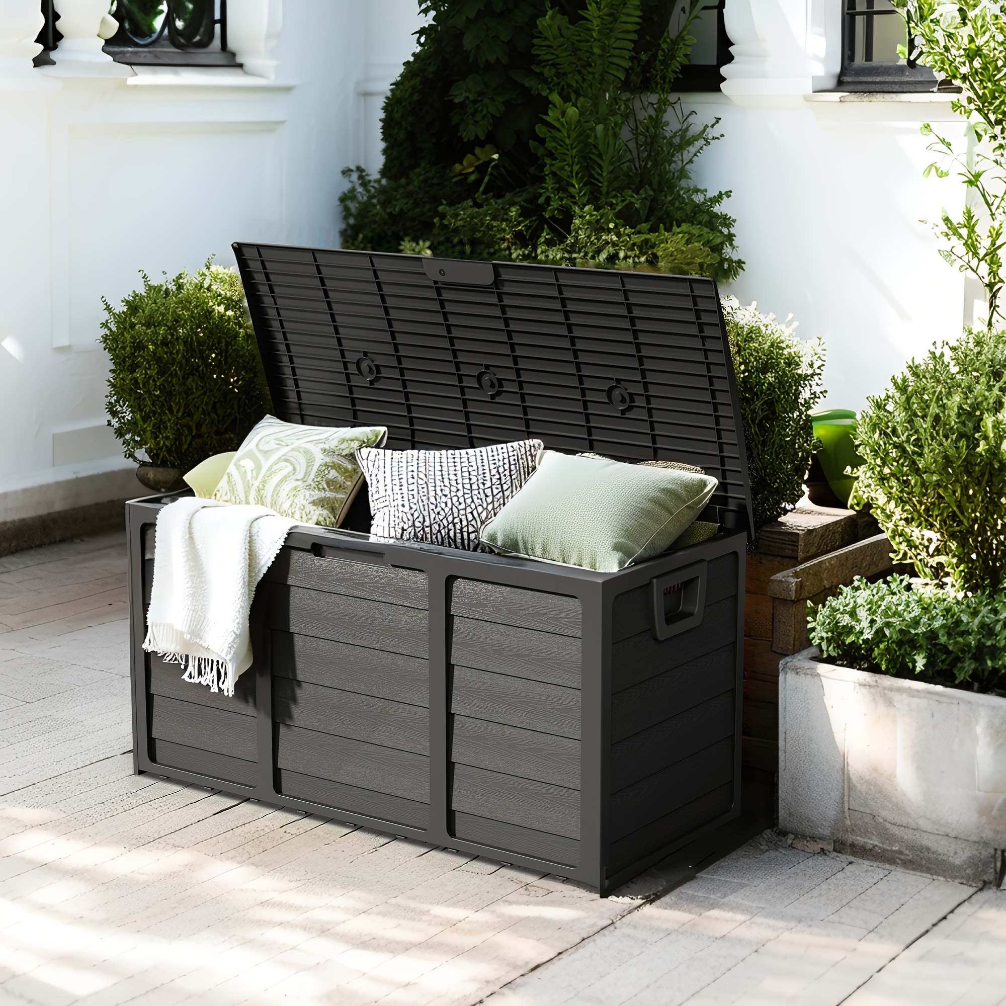 Weatherproof Resin Storage, 75 - Outdoor Furniture With Storage reseña y precio