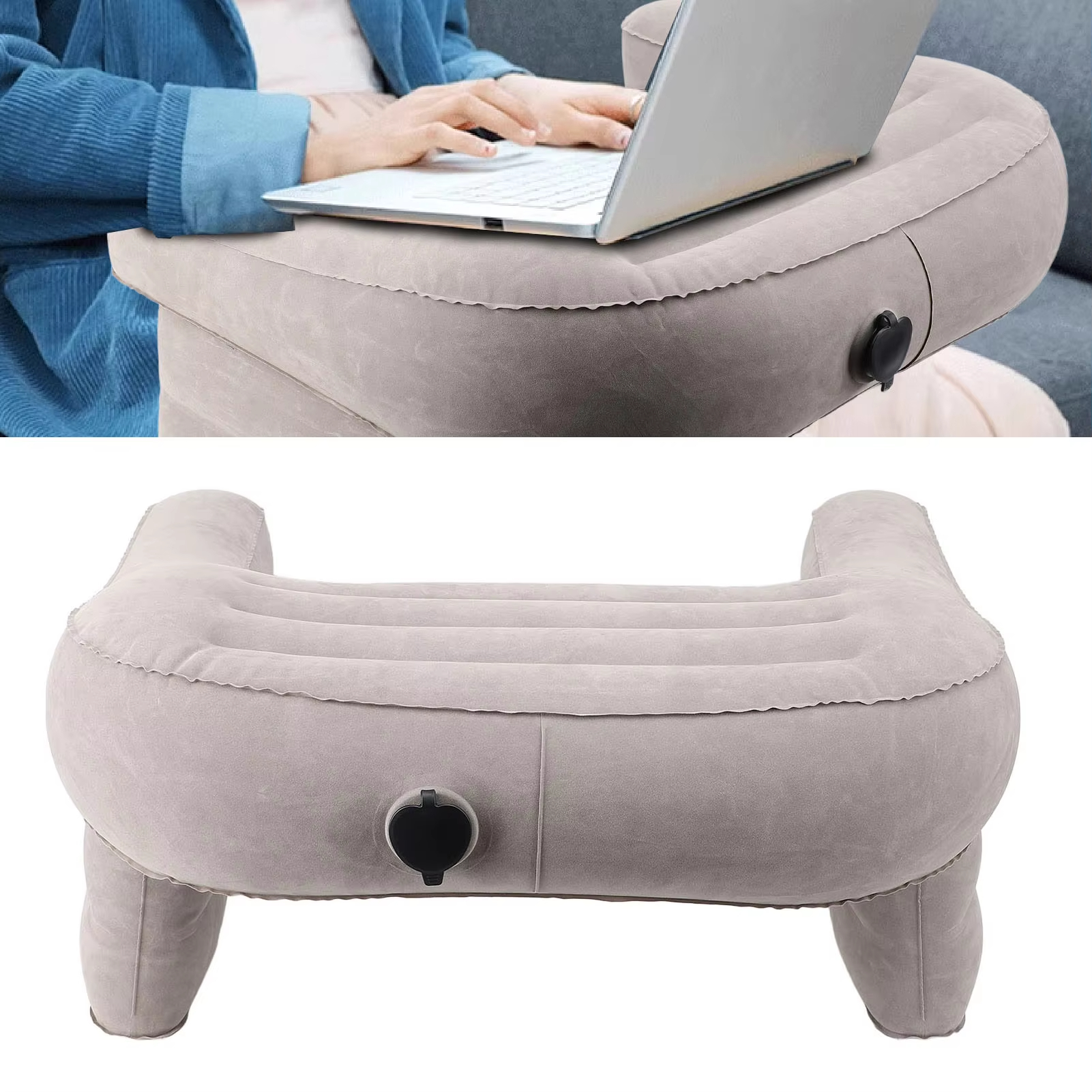 Inflatable Lap Desk Pillow Inf - Outdoor Furniture Designer reseña y precio