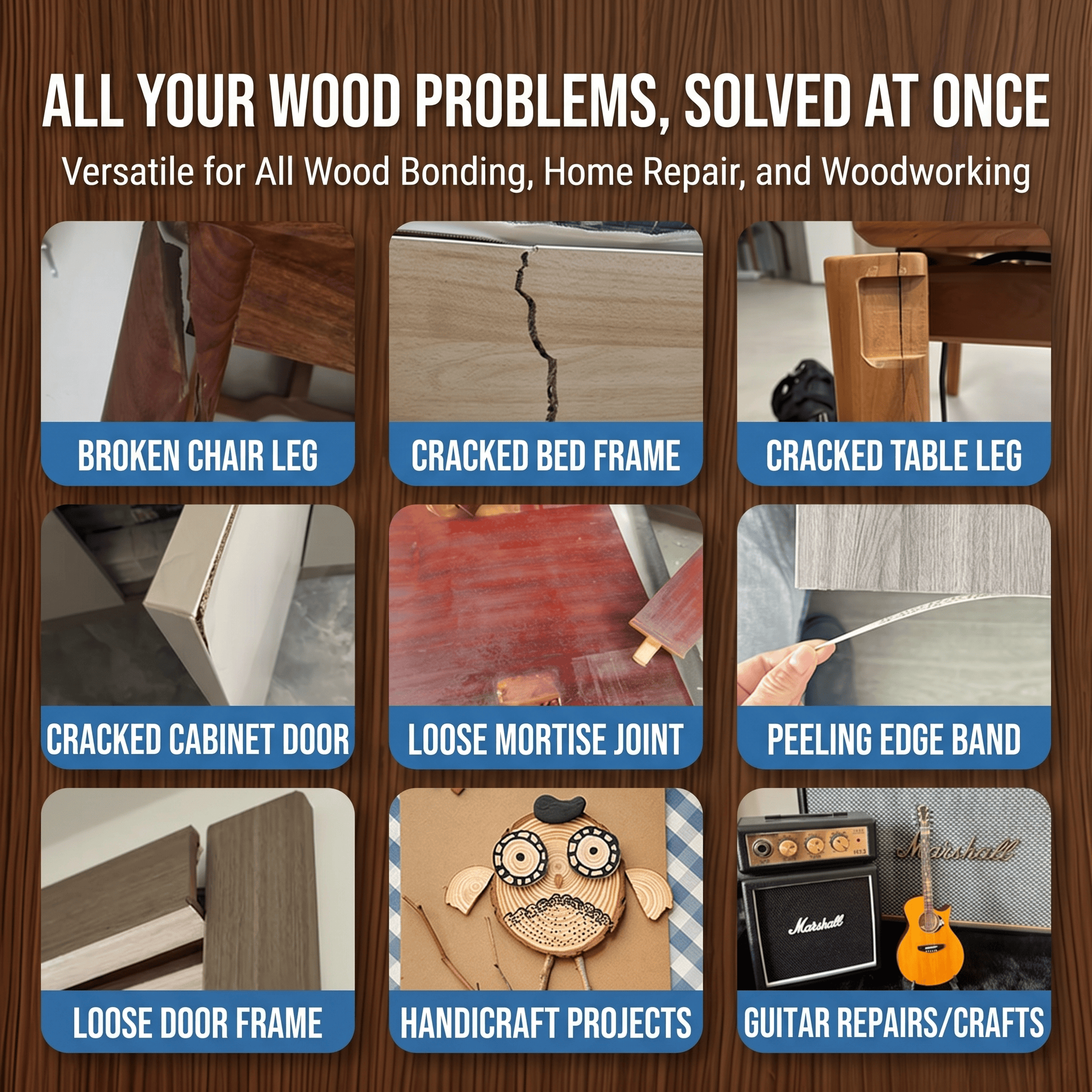 Premium Waterproof Wood Glue F - Outdoor Furniture Diy reseña y precio