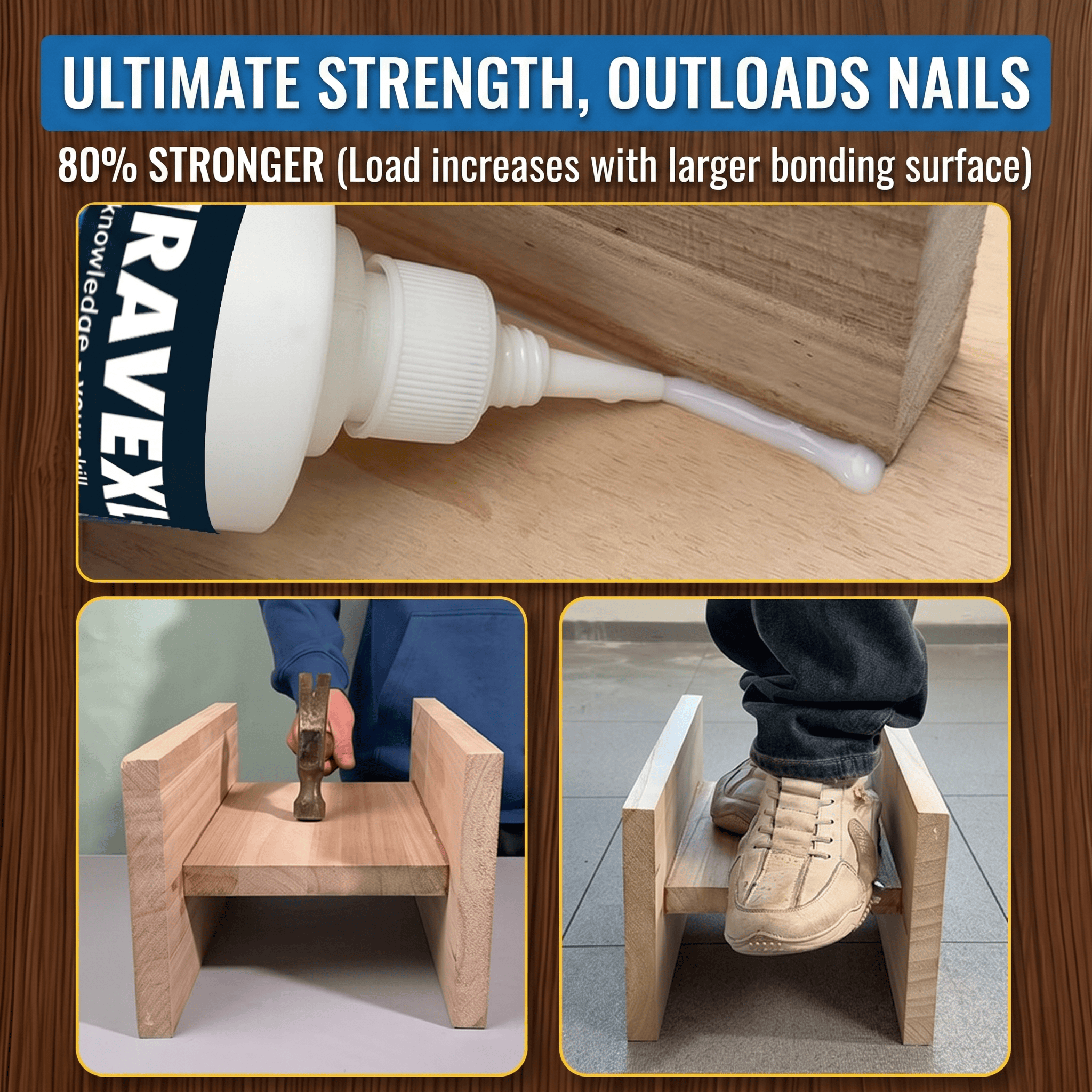 Premium Waterproof Wood Glue F - Outdoor Furniture Diy reseña y precio