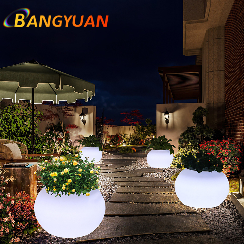 LED Glowing Garden Flower Pot  - Outdoor Furniture Balcony reseña y precio