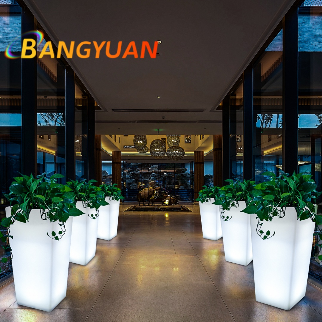 LED Glowing Garden Flower Pot  - Outdoor Furniture Balcony reseña y precio
