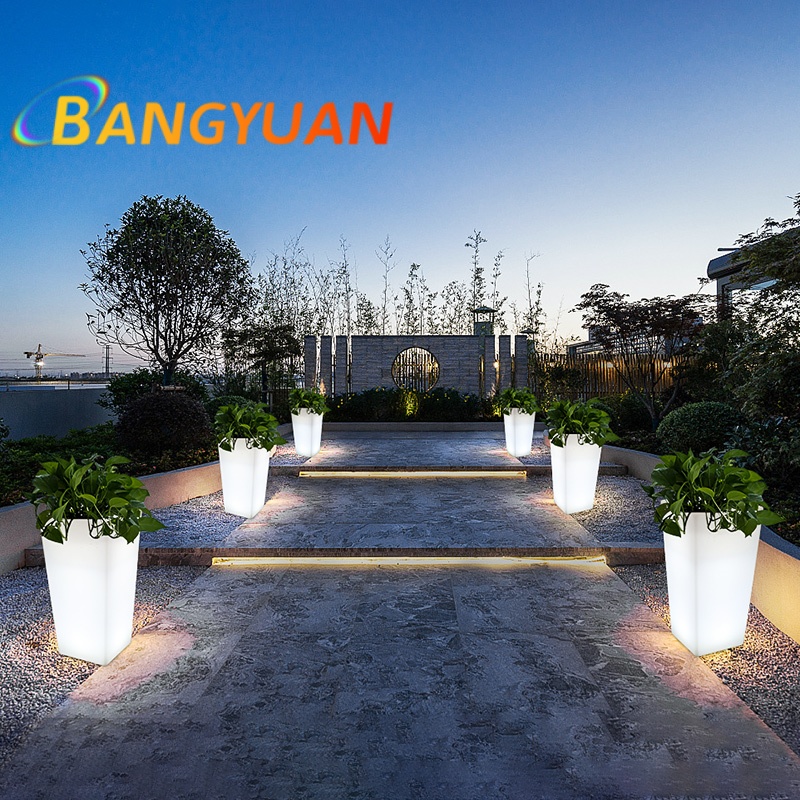 LED Glowing Garden Flower Pot  - Outdoor Furniture Balcony reseña y precio