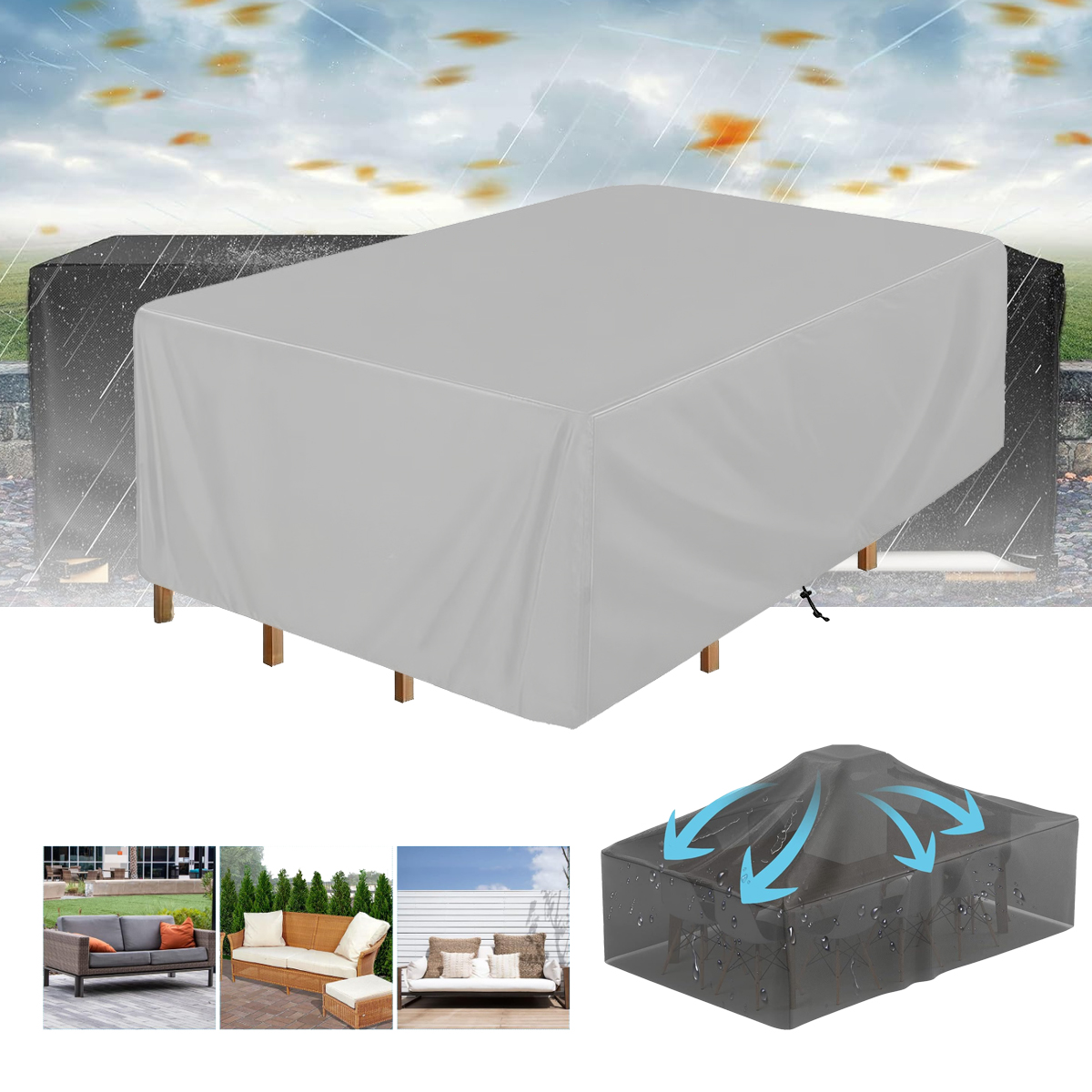 155x95x68cm Outdoor Sofa Furni - Outdoor Furniture Balcony reseña y precio