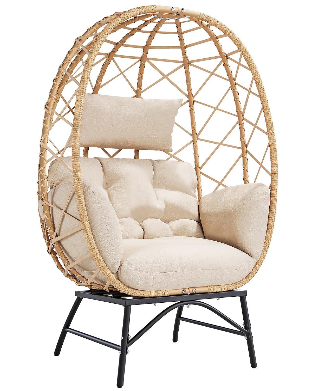 Wicker Egg Chair Outdoor, Over - Outdoor Furniture No Cushions reseña y precio