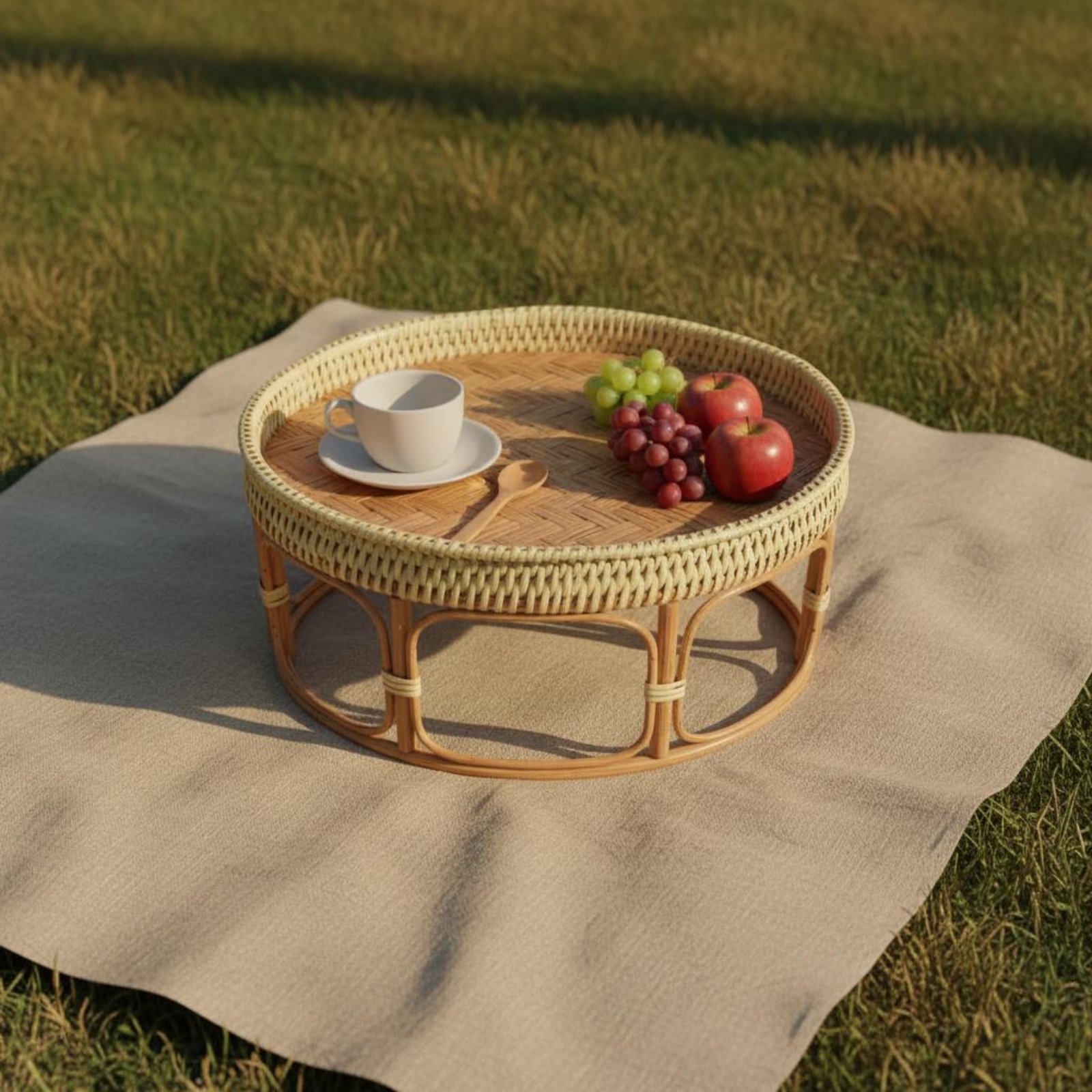 Rattan Tea Table Lightweight P - Outdoor Furniture Rattan reseña y precio