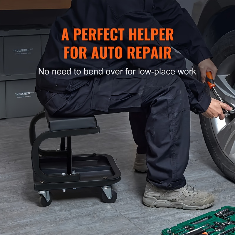 Mechanic chair with tool tray, - Outdoor Furniture Diy reseña y precio