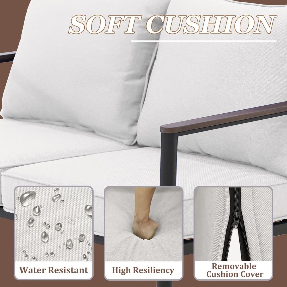 Sand Dune Outdoor Patio Sofa,  - Outdoor Furniture Loveseat reseña y precio