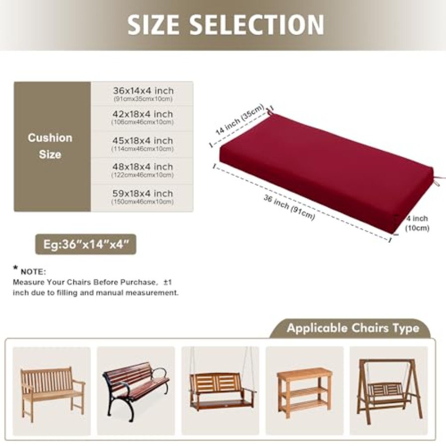 Outdoor Bench Cushion Waterpro - Outdoor Furniture No Cushions reseña y precio