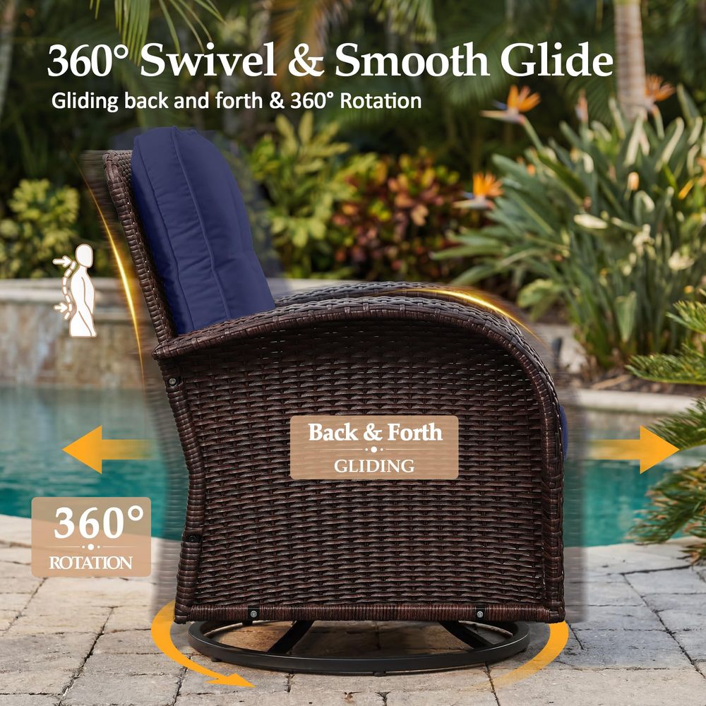 5 Pieces Patio Furniture Sets, - Outdoor Furniture Loveseat reseña y precio
