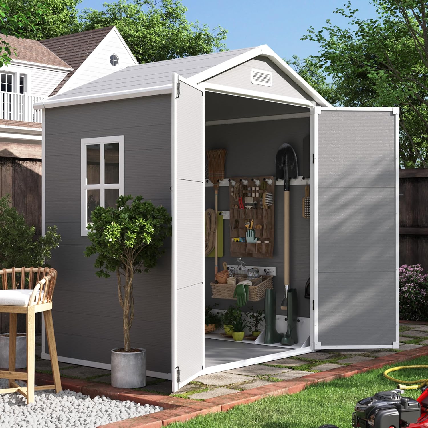 Outdoor Resin Storage Shed 6x4 - Outdoor Furniture With Storage reseña y precio