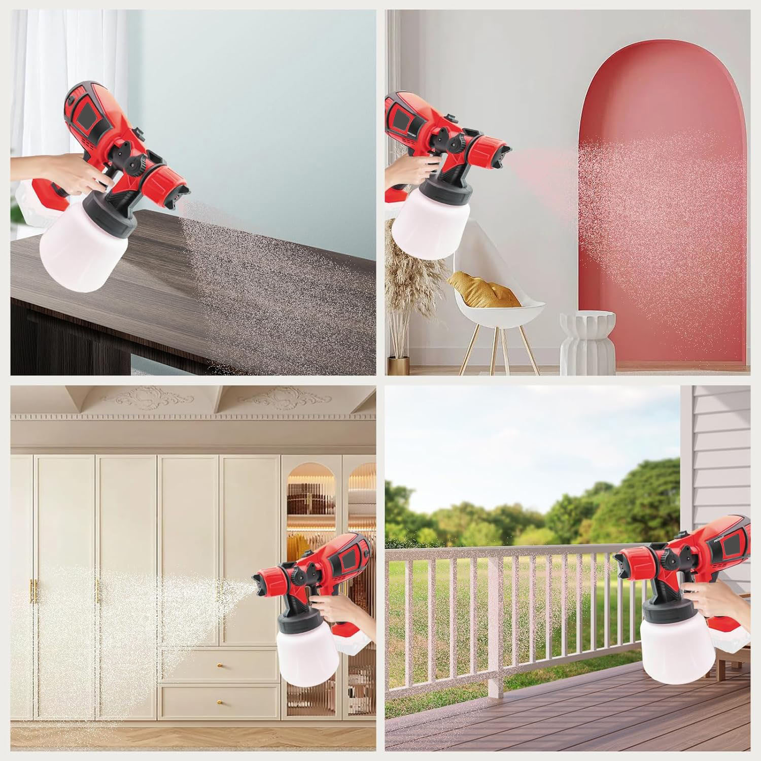 Home DIY Cordless Paint Spraye - Outdoor Furniture Diy reseña y precio