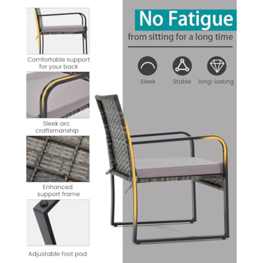 Bezseller 3 Piece Outdoor Pati - Outdoor Furniture Rattan reseña y precio