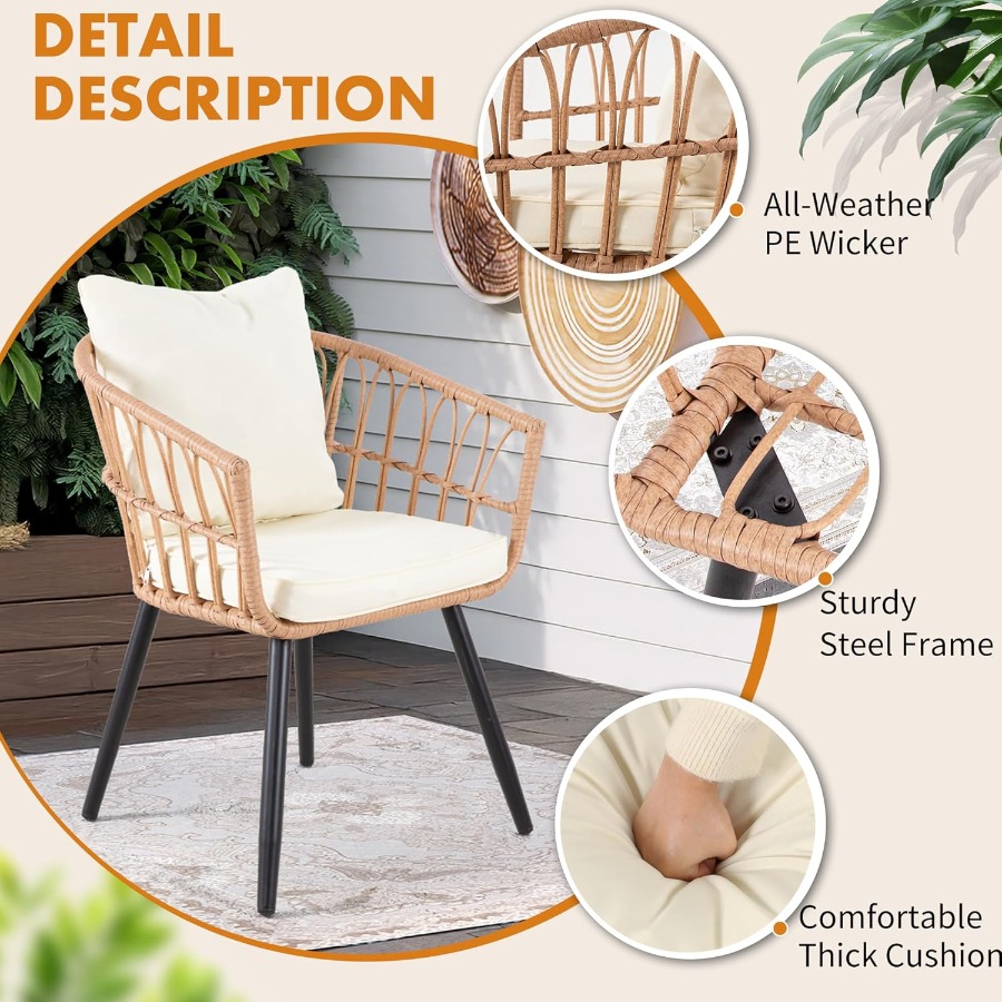 5 Piece Patio Furniture Set Ou - Outdoor Furniture Rattan reseña y precio
