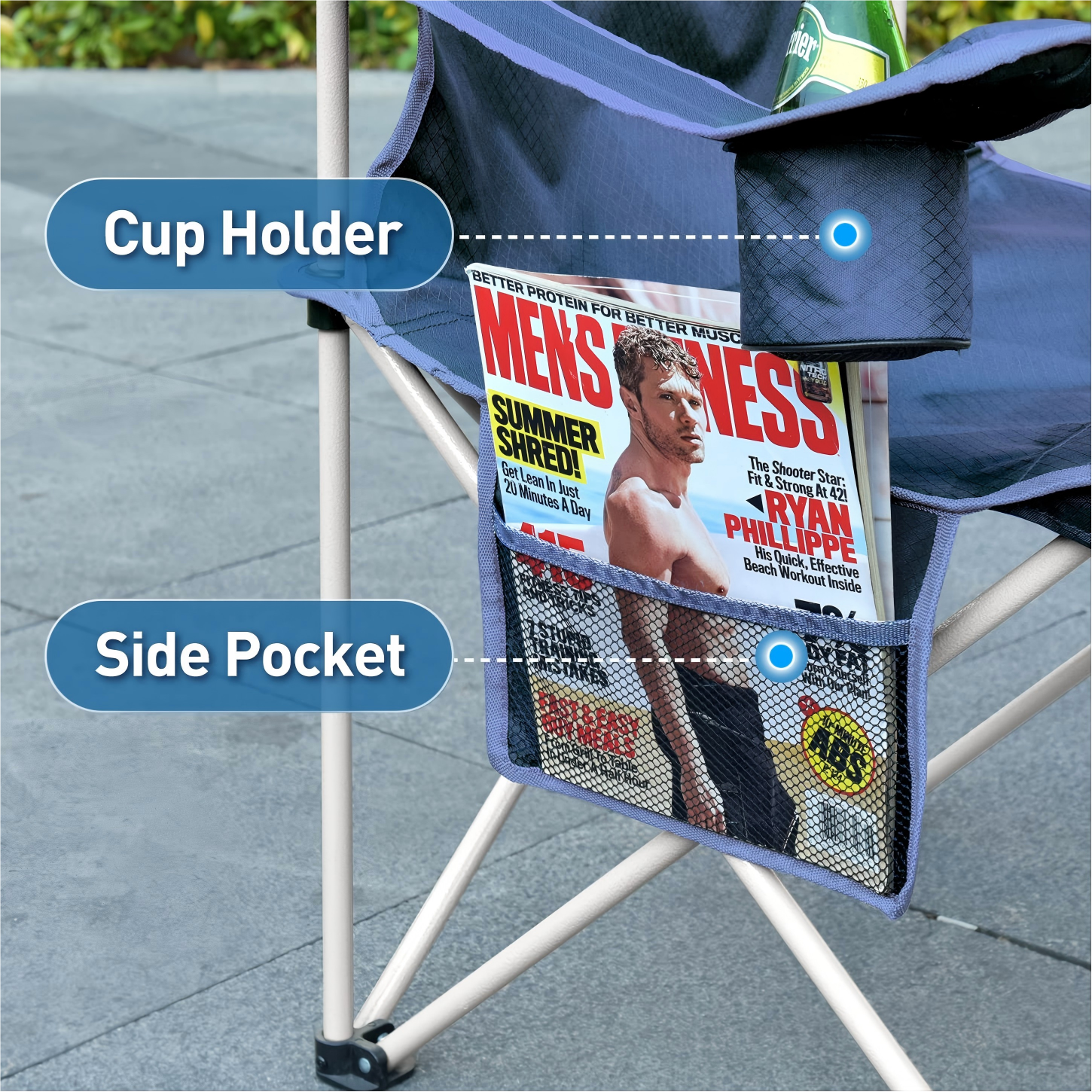 Folding Camping Chair with Sha - Outdoor Furniture Cheap reseña y precio