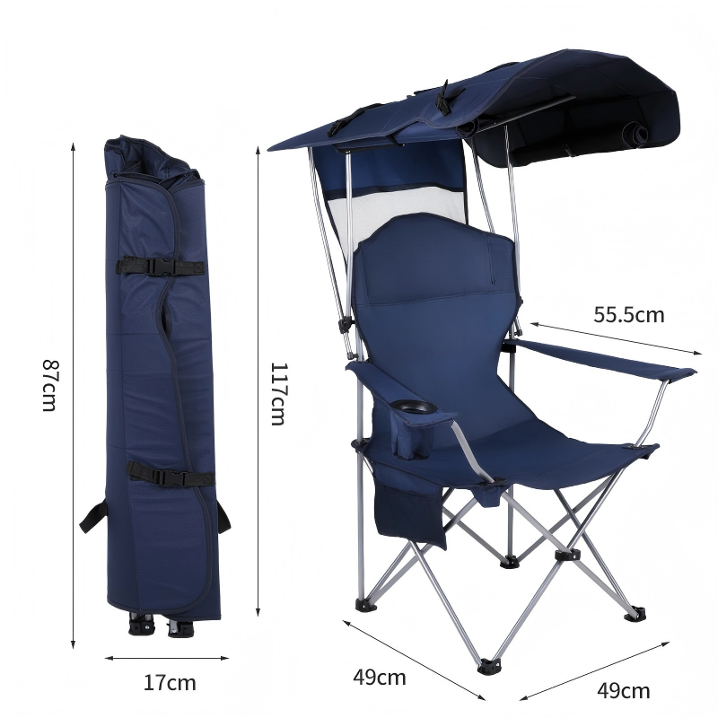 Folding Camping Chair with Sha - Outdoor Furniture Cheap reseña y precio