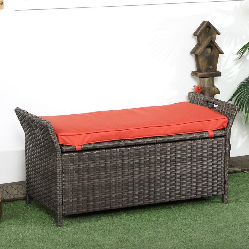 29 Gallon Patio Wicker Storage - Outdoor Furniture With Storage reseña y precio