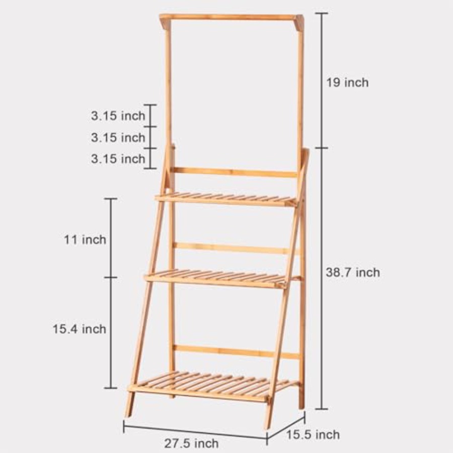 Bamboo 3-Tier Hanging Plant St - Outdoor Furniture Luxury reseña y precio